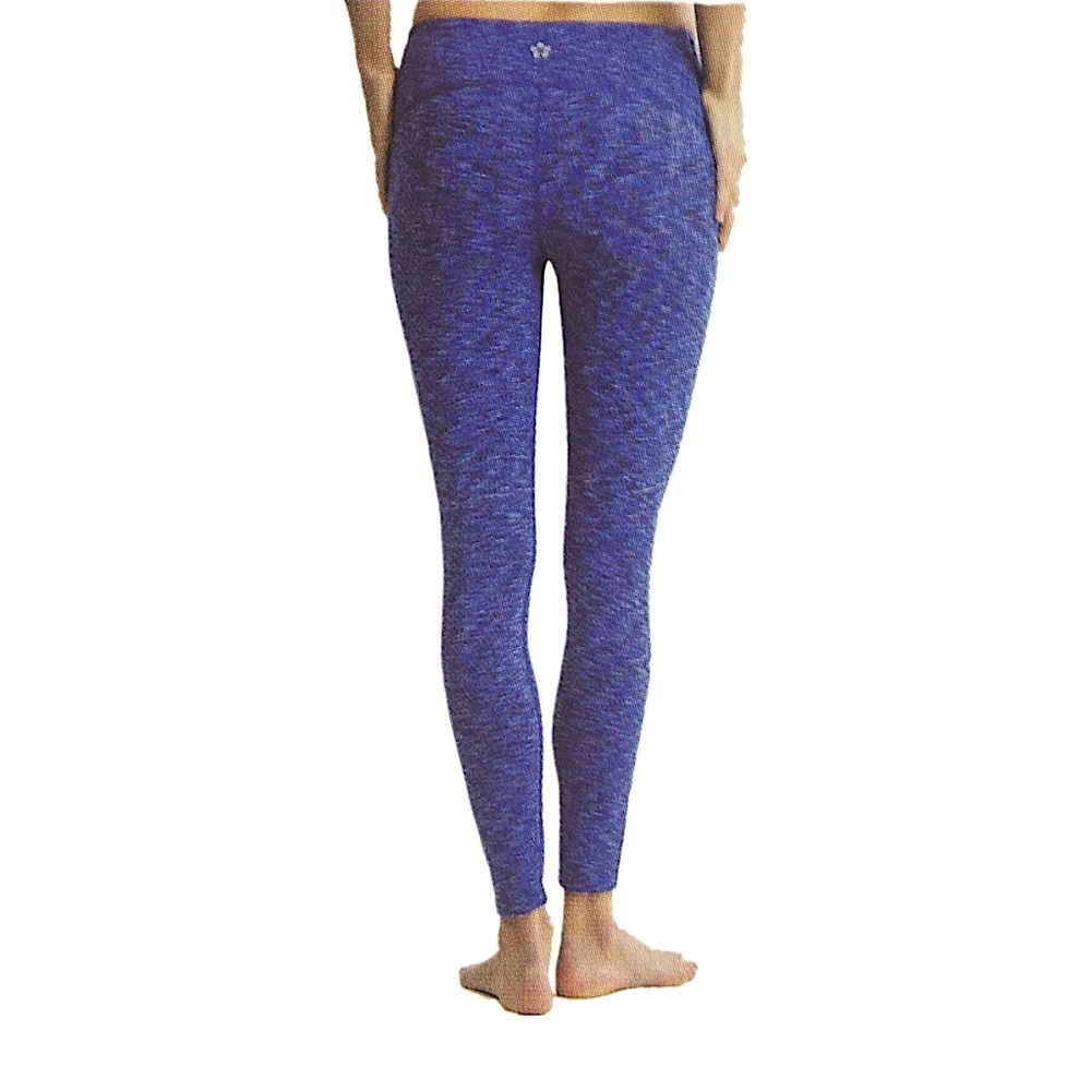 Tuff Athletics Blue Purple Space Dye Sporty High-Waisted Leggings Medium Casual - Picture 2 of 13